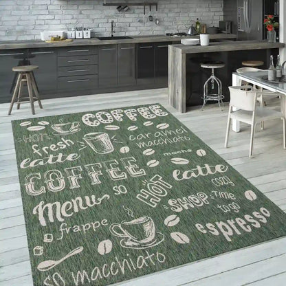 Tapis Cuisine Break Vert
