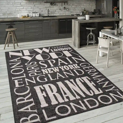 Tapis Cuisine Urban Worldline Anthracite - Tapis de cuisine