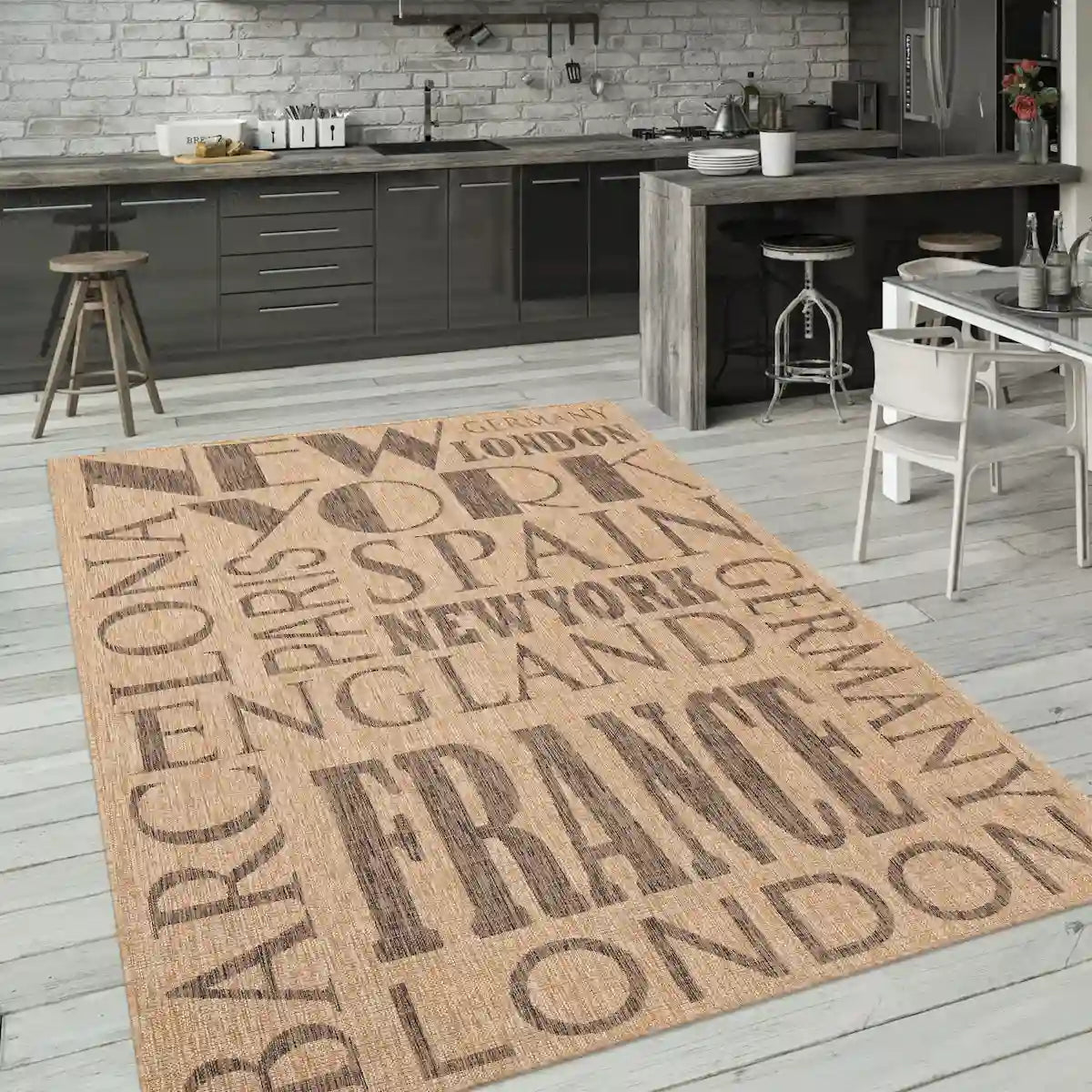 Tapis Cuisine Urban Worldline Beige - Tapis de cuisine