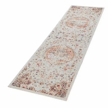 Tapis De Couloir Vintage Iris - Crème