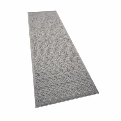 Tapis de Couloir Zagora Gris sur fond blanc