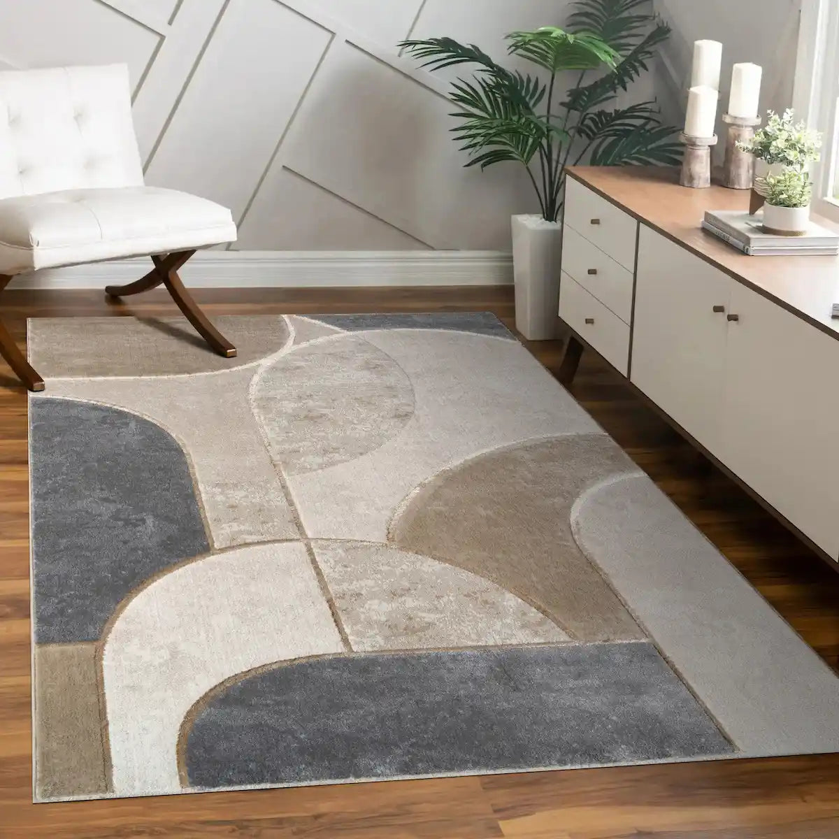 Tapis Design Abalti - Gris