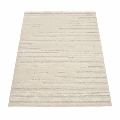 Tapis Design Alkena Cream sur fond blanc