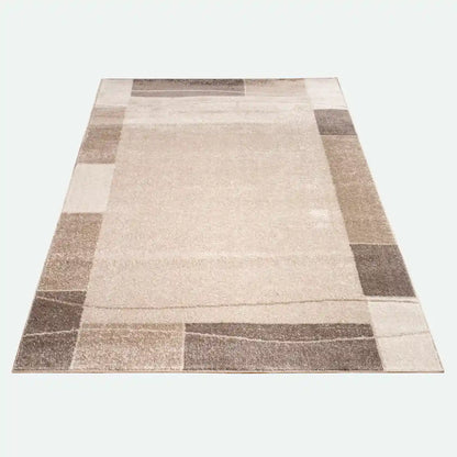 Tapis Design Loga Marron sur fond blanc