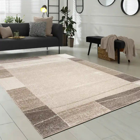 Tapis Design Loga Marron- Tapis de salon