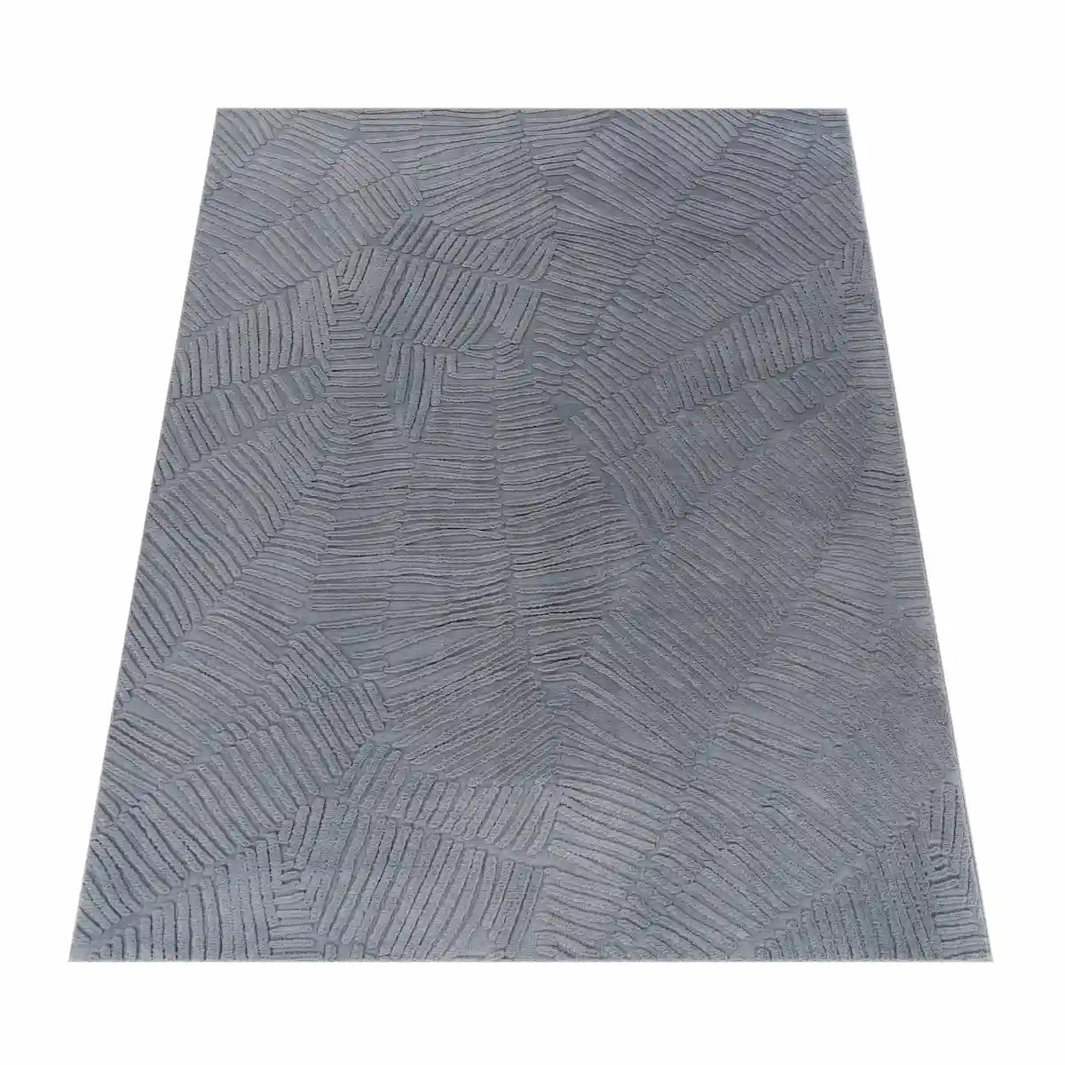 Tapis Design Tavo Anthracite sur fond blanc