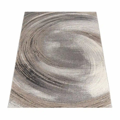 Tapis Design Vertigo Beige sur fond blanc