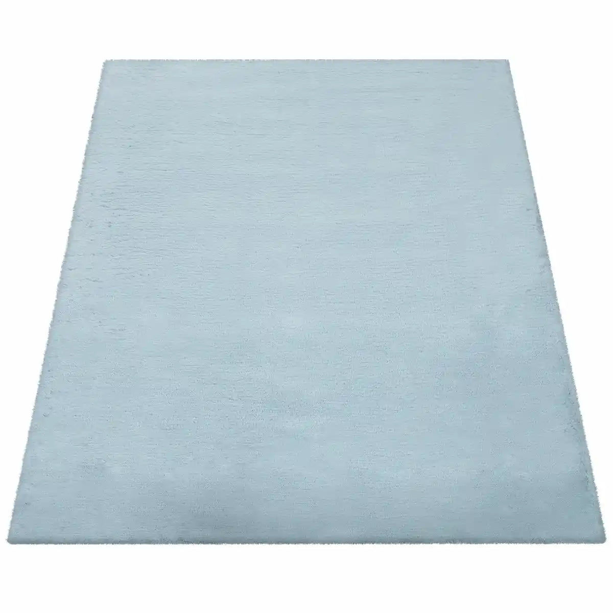 Tapis Doux Muelito Turquoise sur fond blanc