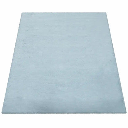 Tapis Doux Muelito Turquoise sur fond blanc