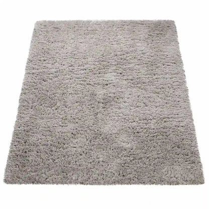 Tapis Doux Polito Gris sur fond blanc