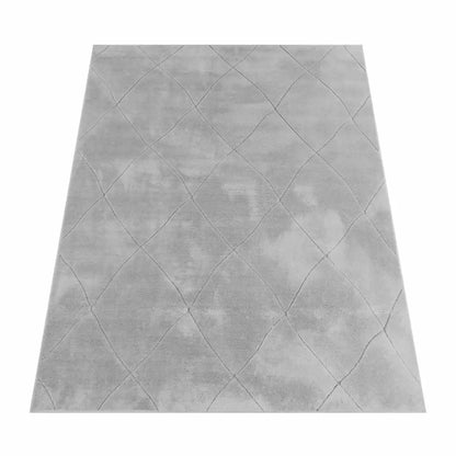 Tapis Doux Sofline Gris sur fond blanc