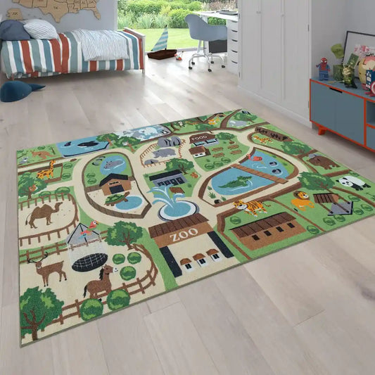 Tapis Enfant Carte Zoo 