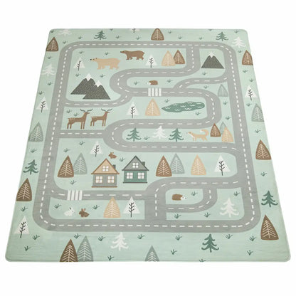 Tapis Enfant Circuit Forest sur fond blanc