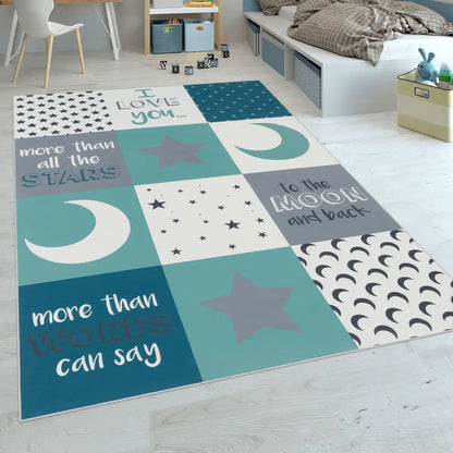 Tapis Enfant Luno - Bleu