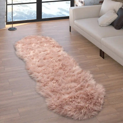 Tapis Forme Originale Calino Rose - Tapis forme irrégulière