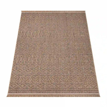 Tapis Naturel Berbo sur fond blanc
