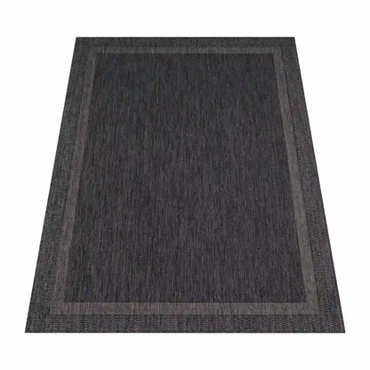 Tapis Naturel Bovo Anthracite sur fond blanc