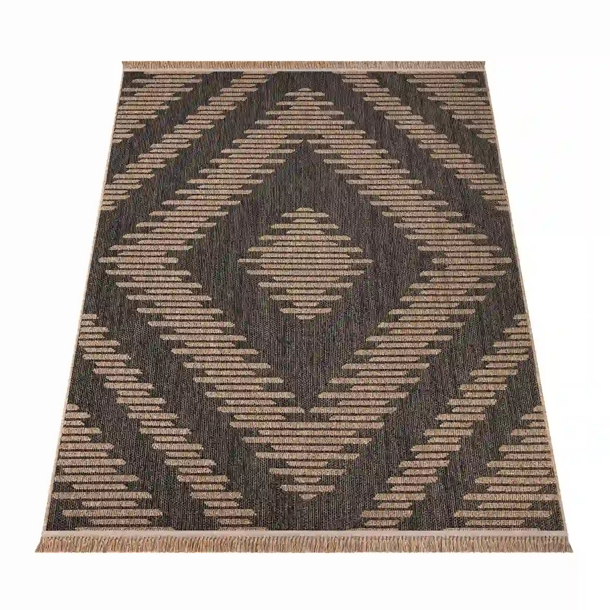 Tapis Nature Kambo - Fond Blanc