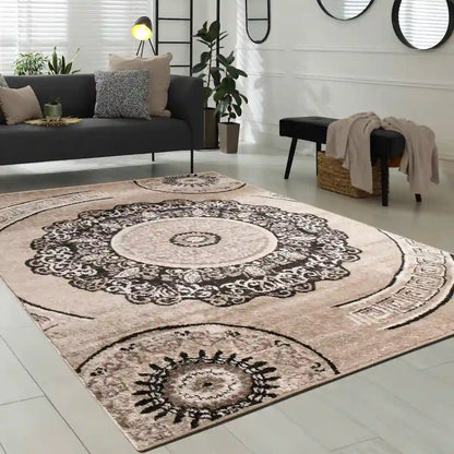 Tapis Oriental Olina Marron - Tapis de salon oriental