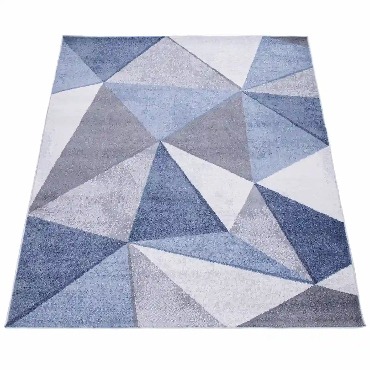 Tapis Original Syrix Bleu sur fond blanc