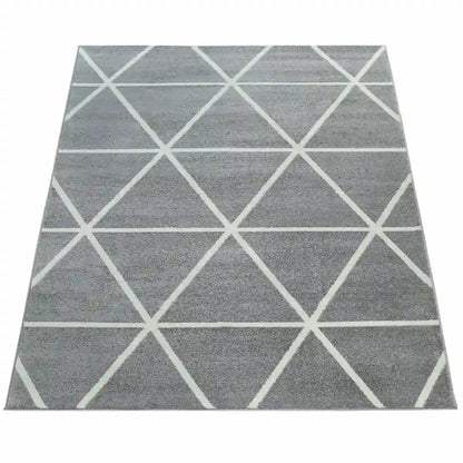 Tapis Original Vizion Gris sur fond blanc