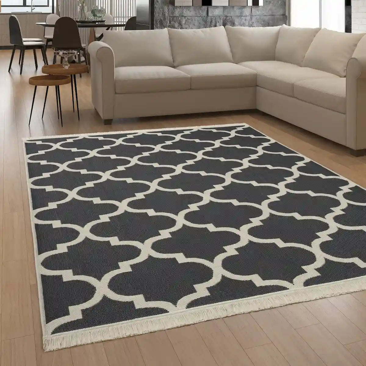 Tapis Oriental Royaliz Réversible - Anthracite