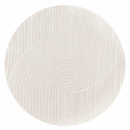 Tapis Rond Design Sculo - Fond blanc