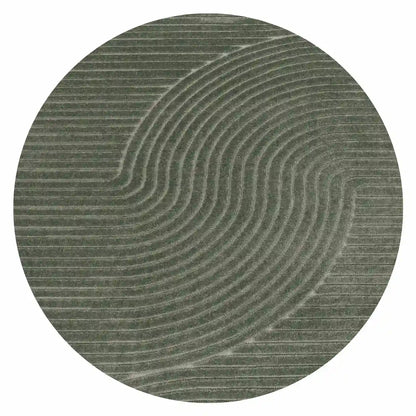 Tapis Rond Design Sculo
