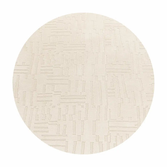 Tapis Rond Design Sova sur fond blanc