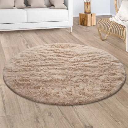 Tapis Rond Doux Cocoon - Beige