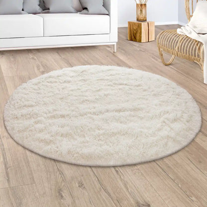 Tapis Rond Doux Cocoon - Ivoire