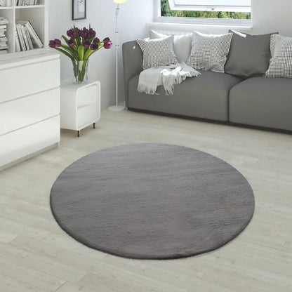 Tapis Rond Doux Muelito - Anthracite