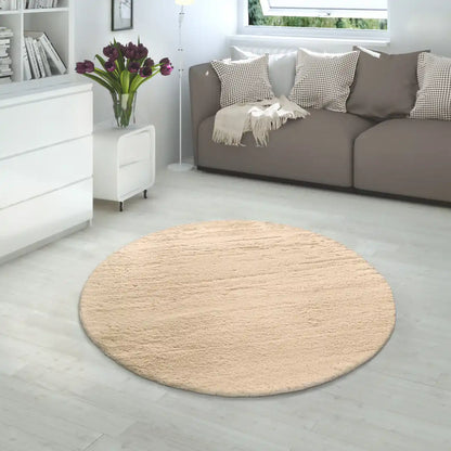 Tapis Rond Doux Muelito - Sable