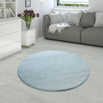 Tapis Rond Doux Muelito - Turquoise