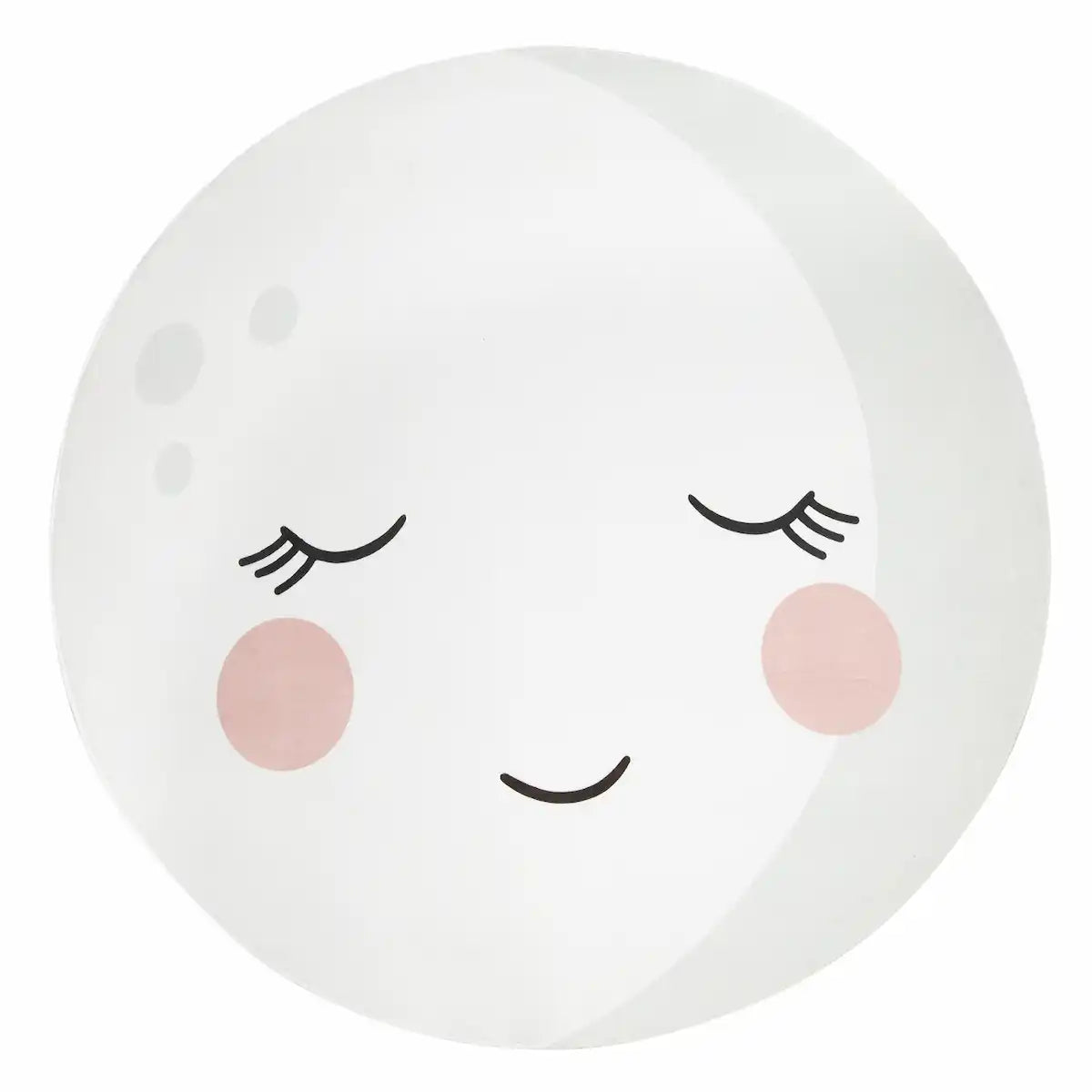 Tapis Rond Enfant Luna sur fond blanc