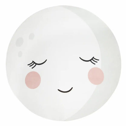 Tapis Rond Enfant Luna sur fond blanc