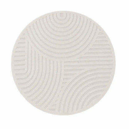 Tapis Rond Scandinave Zola - Cream