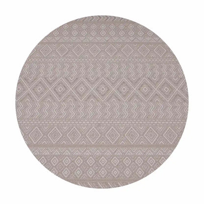 Tapis Rond Scandinave Fjord Beige