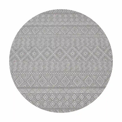 Tapis Rond Scandinave Fjord Gris