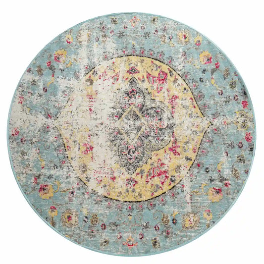 Tapis Rond Vintage Iris