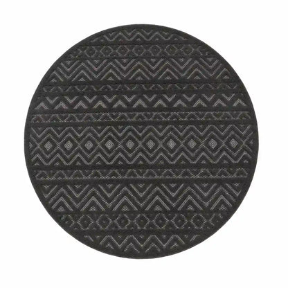 Tapis Rond Zagora Anthracite