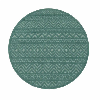 Tapis Rond Zagora Turquoise
