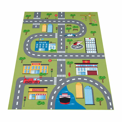 Tapis Route Enfant Nice sur fond blanc