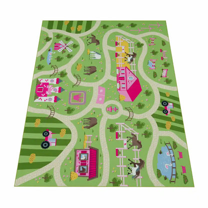 Tapis Route Enfant Rosalia sur fond blanc