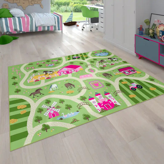 Tapis Route Enfant Rosalia - Tapis chambre fille