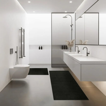 Tapis Salle de Bain Nymba Noir