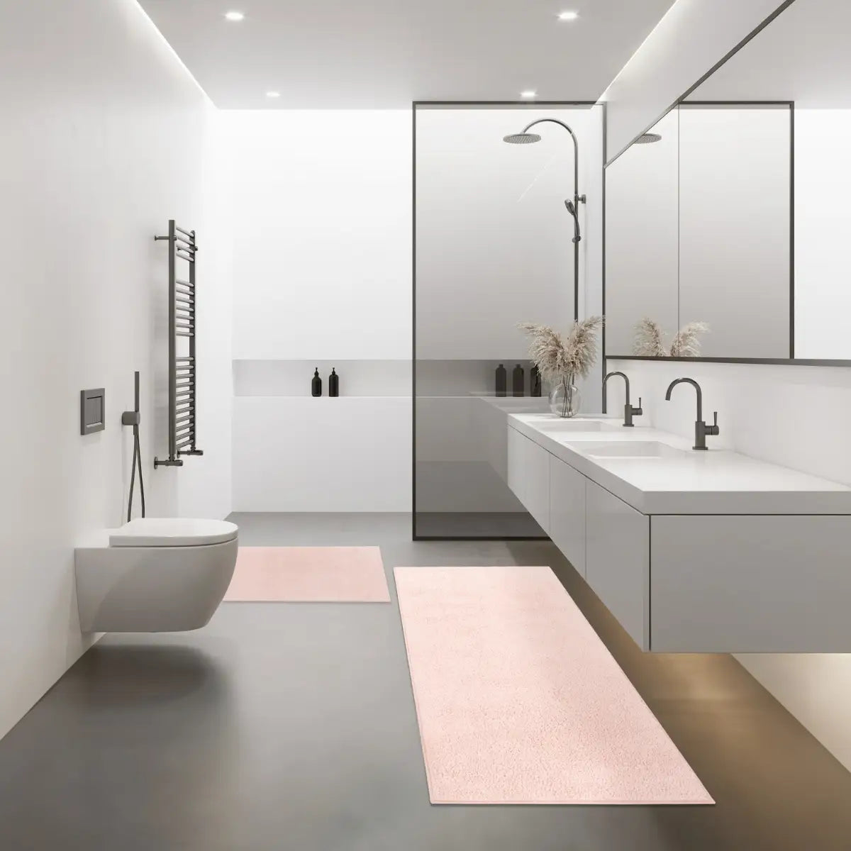 Tapis Salle de Bain Nymba Rose