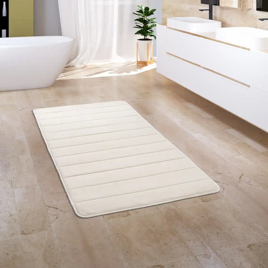 Tapis Salle de Bain Veluva - Crème