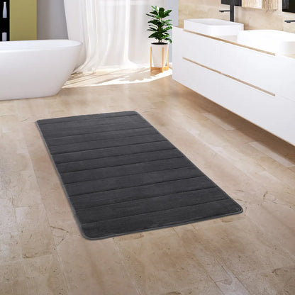 Tapis Salle de Bain Veluva - Gris foncé