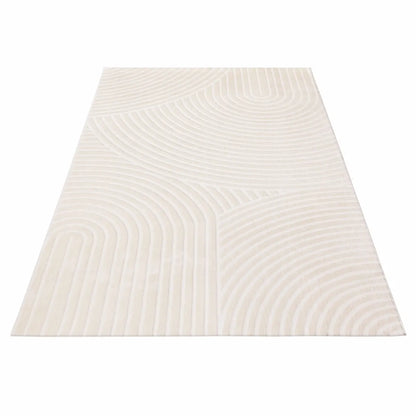 Tapis Scandinave Creamy sur fond blanc